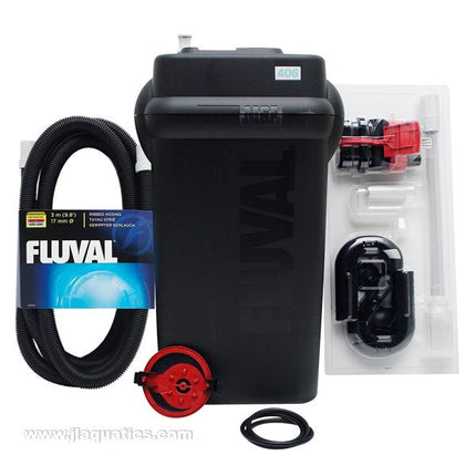 Hagen Fluval 407 Canister Filter complete contents of package for filtering your aquarium water