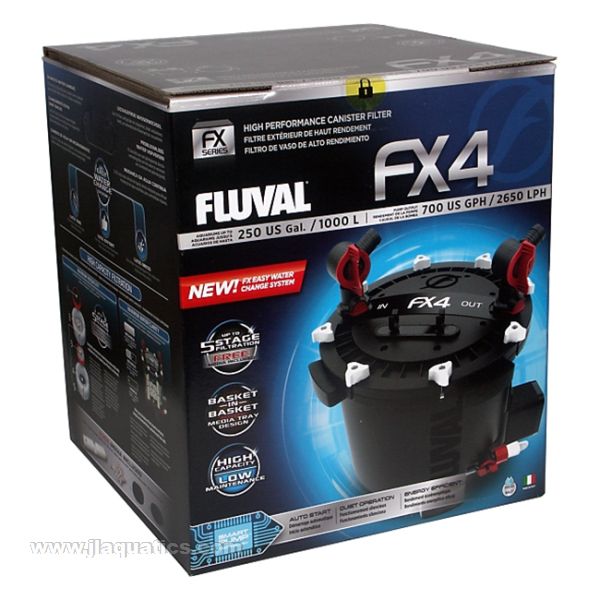 Hagen Fluval FX4 Canister Filter in box for retail sale