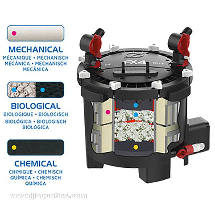 Hagen Fluval FX4 Canister Filter internal view