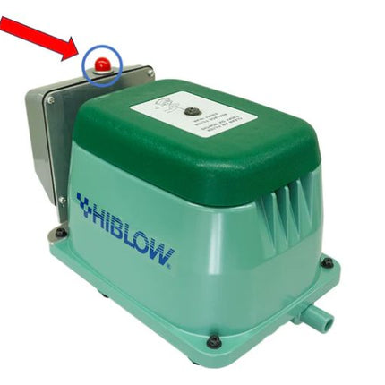 Hiblow Alarm Lamp Lens Replacement - Red attached to the alarm.