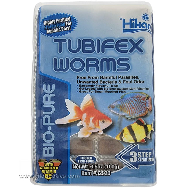 Hikari Frozen Tubifex Worms - 3.5oz Cube