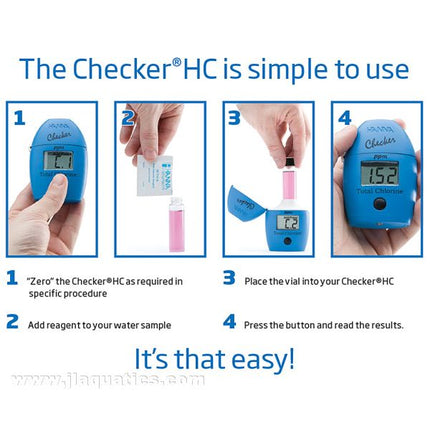 Hanna Phosphorus Checker operating instructions for testing aquarium water