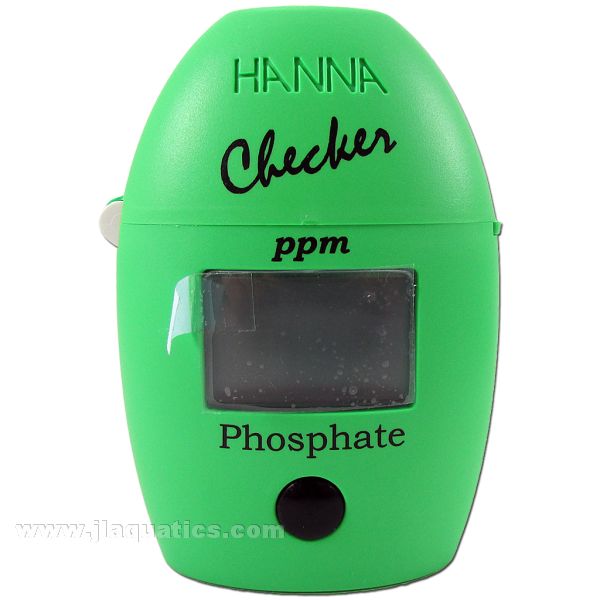 Hanna Phosphate Checker front of aquarium water tester