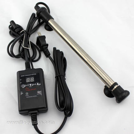 Aquatop 200W Titanium Heater - THC200 view of all contents and components