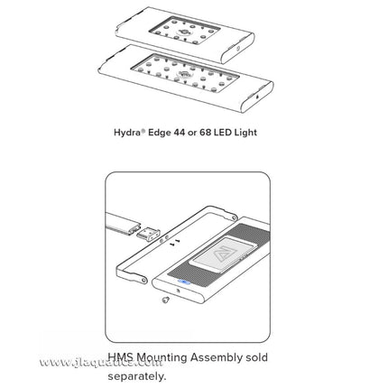 Assembling and installing the Aqua Illumination Hydra Edge 68HD HMS  Adapter Kit