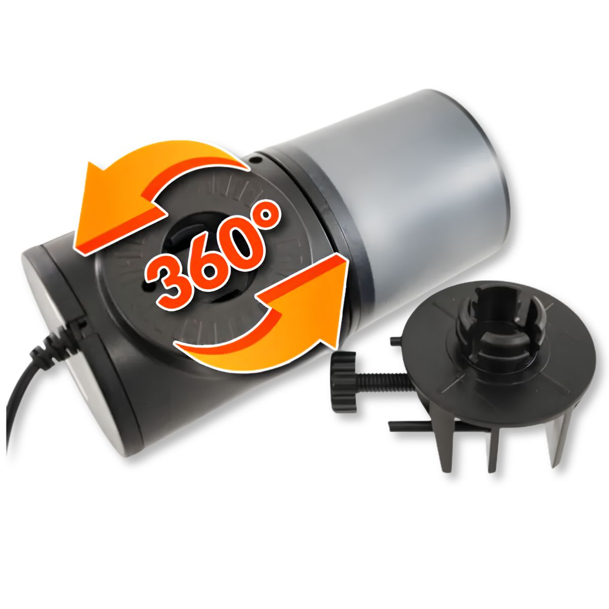 Hydros Automatic Fish Feeder 360 degree feeding mechanism