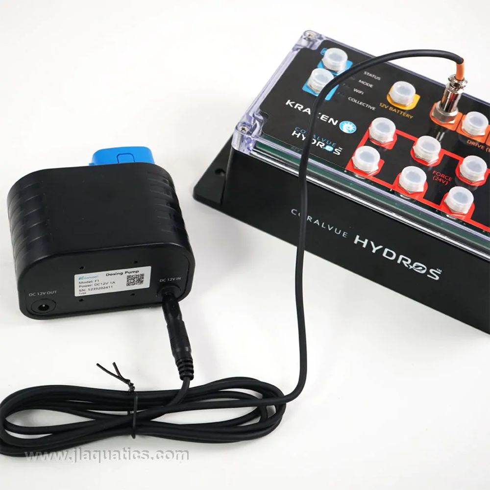 Hydros Drive Port Cable 12v device hooked up to your kraken aquarium controller
