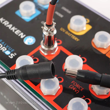 Hydros Force Port 24v Adapter Cable showing the 24v connection to your aquarium pump or light