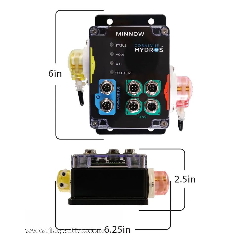 Hydros Minnow dimensions of this aquarium controller
