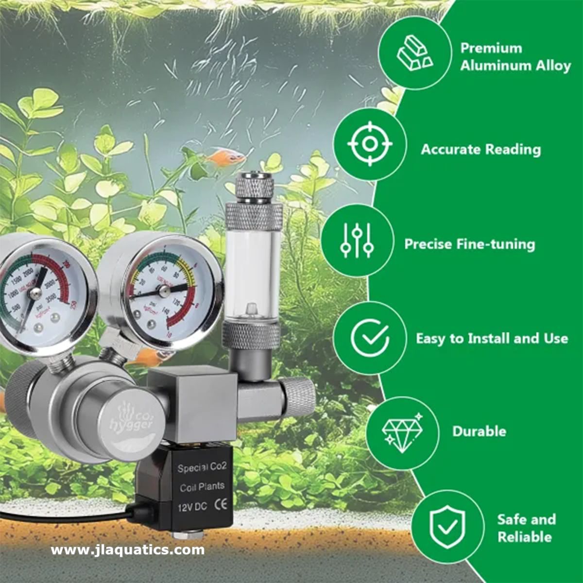 Hygger CO2 Regulator features and benefits