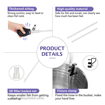 Hygger All-In-One Aquarium Maintenance and Feeding Kit product details