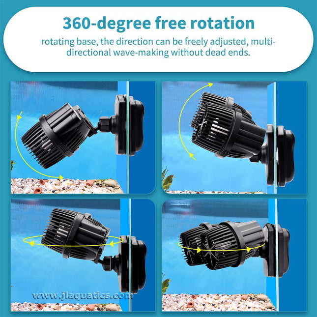 The Hygger Double Aquarium Powerhead offers a 360 degree rotation for maximum possibilities.