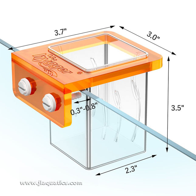 Hygger Fish Food Feeding Container dimensions