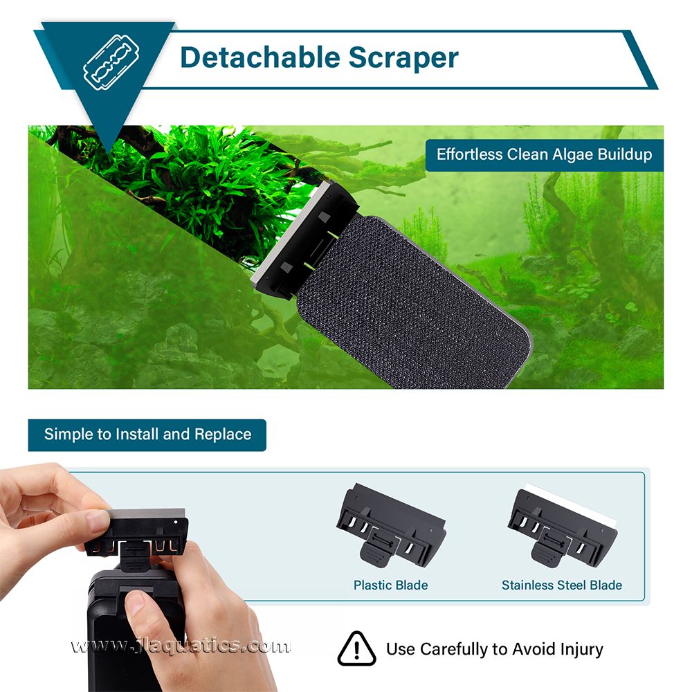 Medium Hygger Glass Aquarium Cleaning Magnet comes with a detachable scraper.