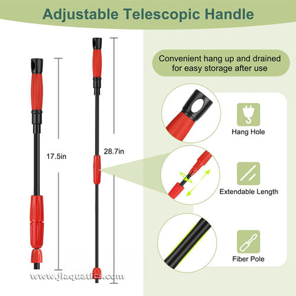 Hygger Medium Multi-Use Aquarium Cleaning Kit  has a telescopic handle.