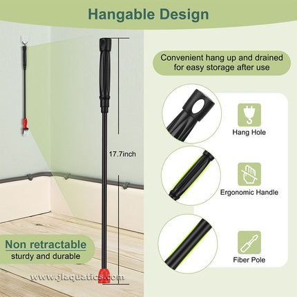 Hygger Small Multi-Use Aquarium Cleaning Kit can be hung on the wall for convenience.