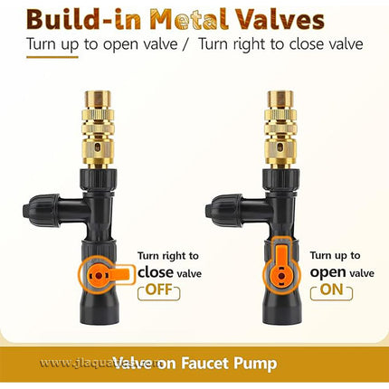 The Hygger No Spill Gravel Vacuum has built in metal valves to ensure long life.
