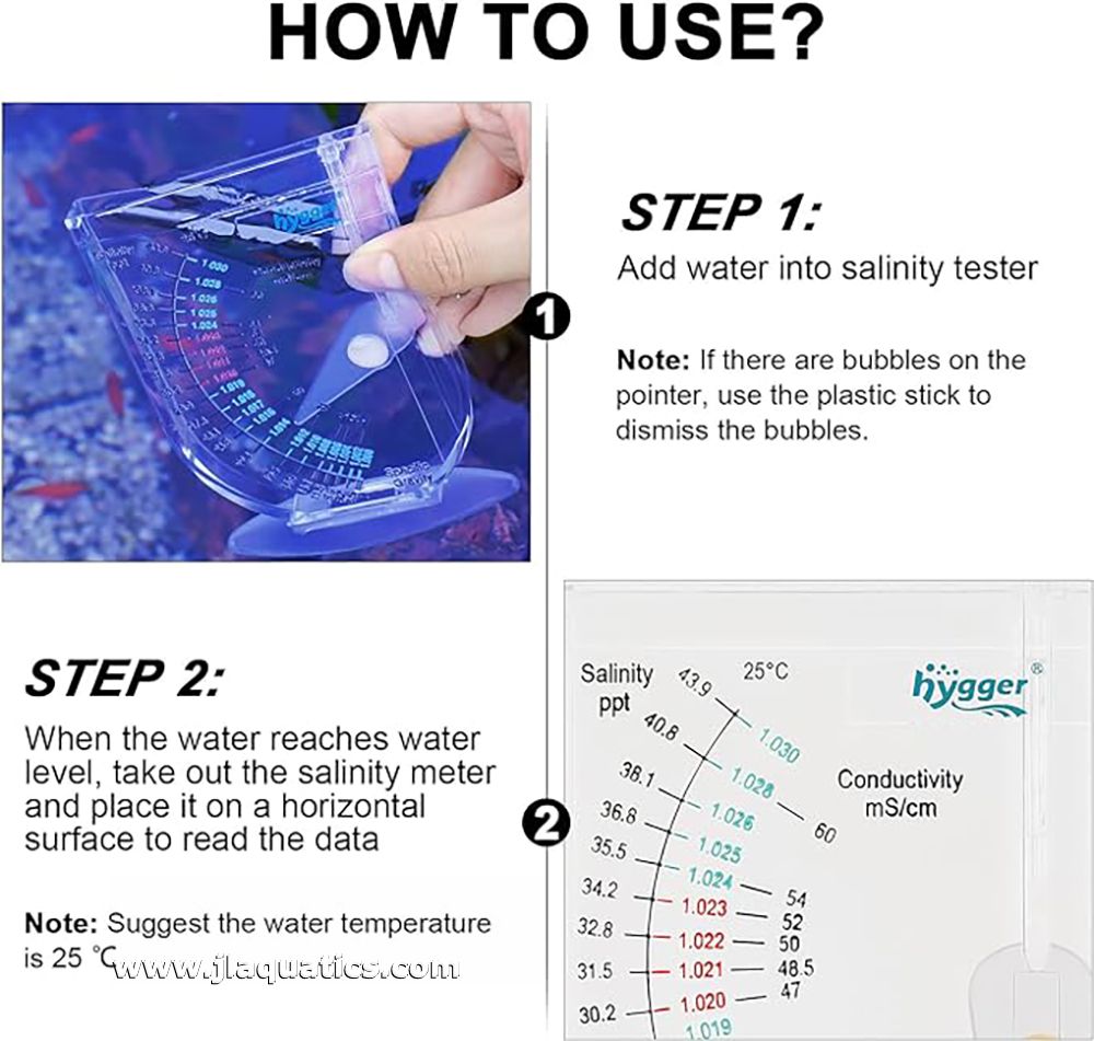 Hygger Hydrometer instructions on using