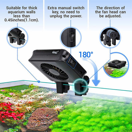 Hygger Adjustable Cooling Fan key features