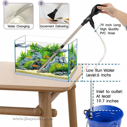 Hygger Gravel Vacuum  features and specifications on using
