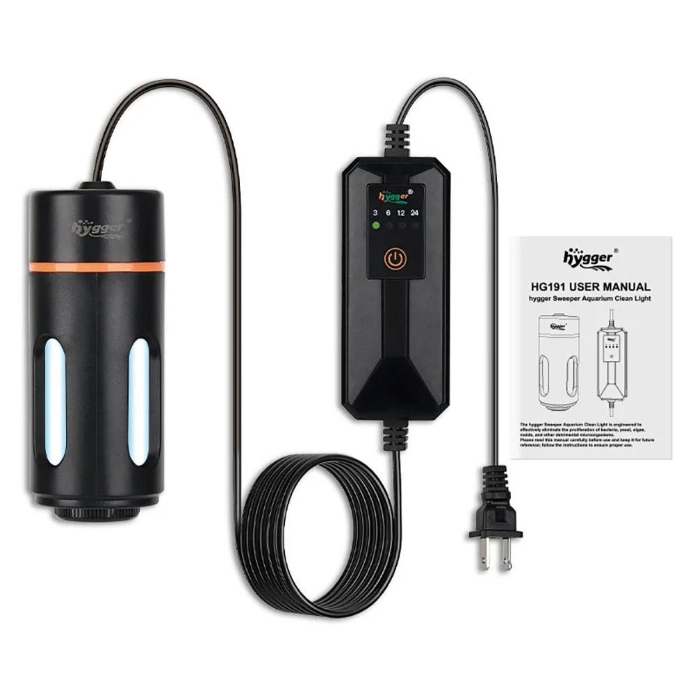 Full view of the Hygger Sweeper Aquarium Clean Light - 3 Watt
