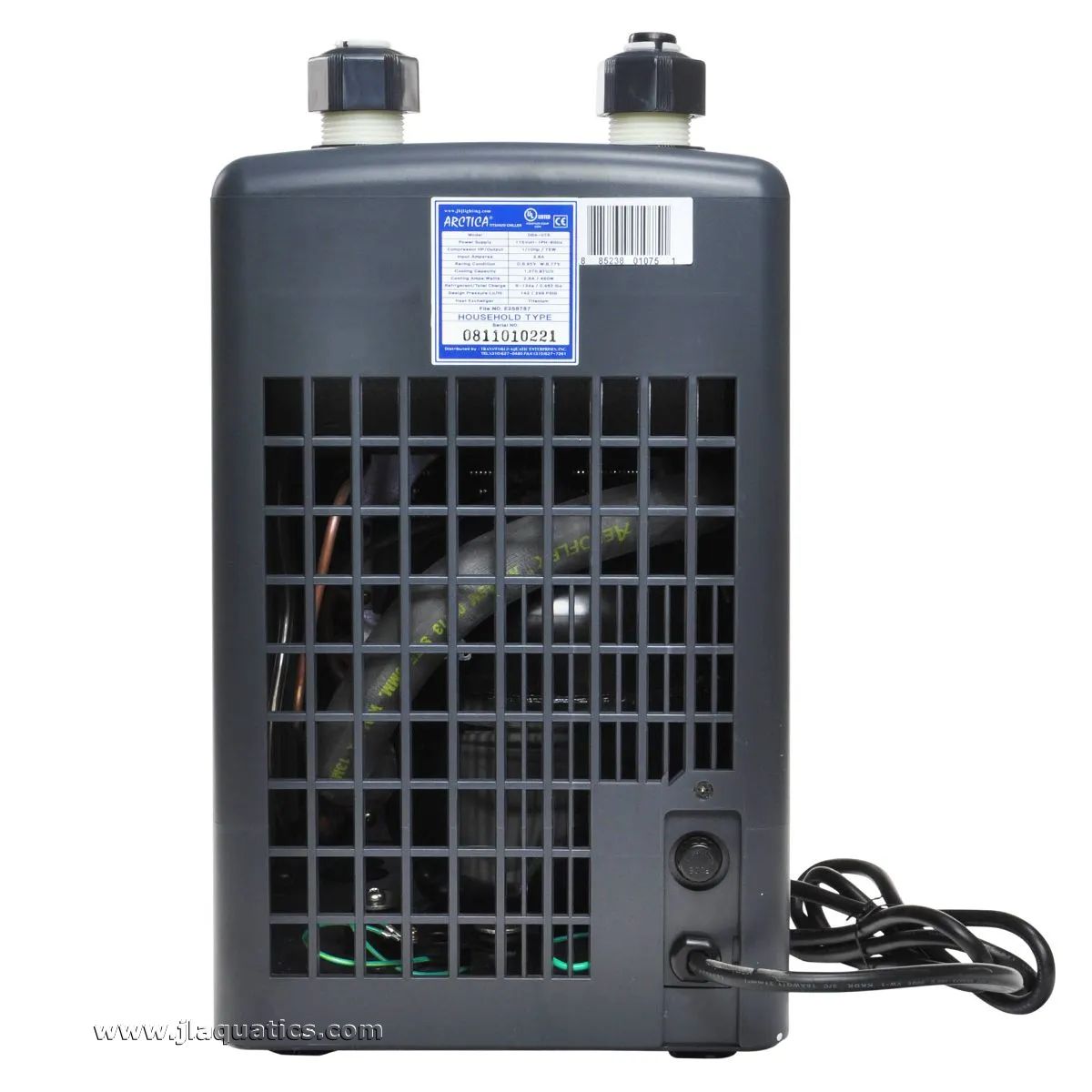 JBJ Arctica 1/10HP Chiller back view 