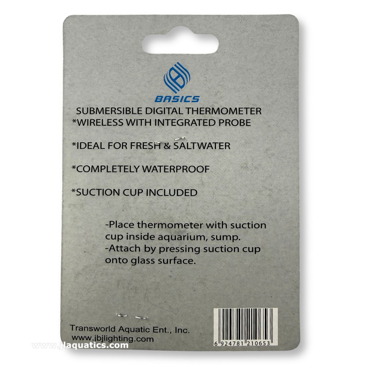 JBJ Digi-Temp Submersible Thermometer instructions and features