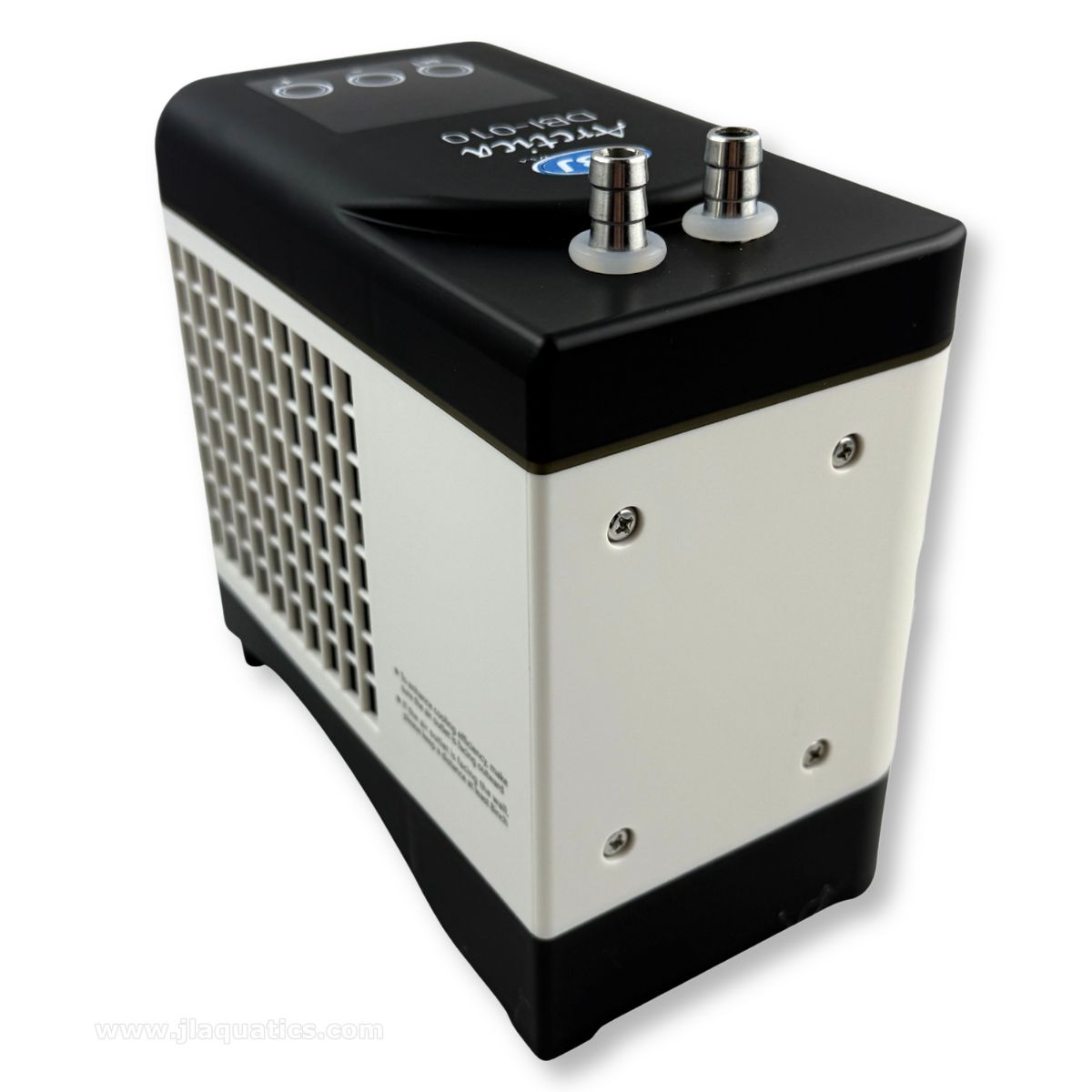 JBJ Nano Arctica E-Chiller - 10 Gallon back-view with attachment valves