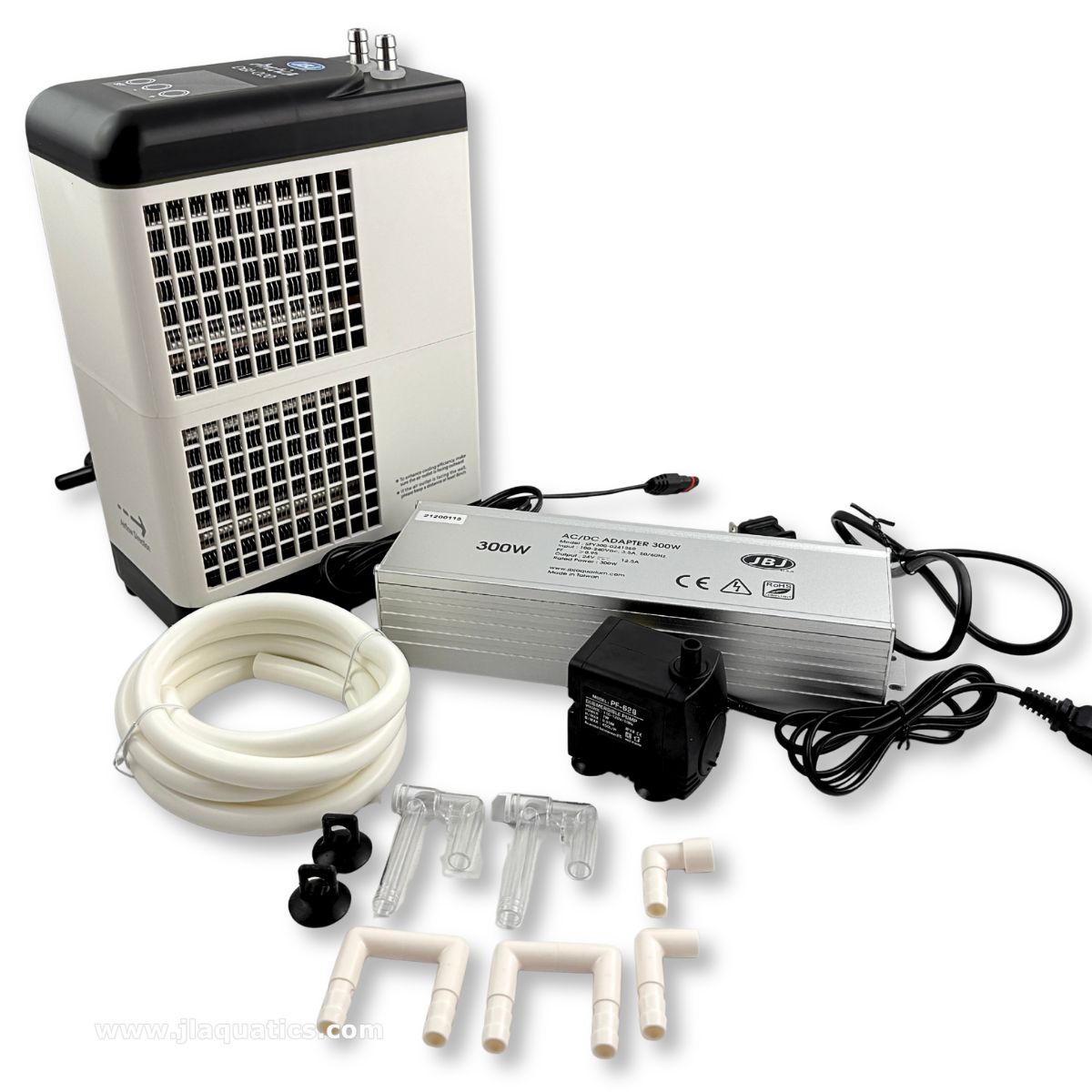 JBJ Nano Arctica E-Chiller - 20 Gallon all components included: chiller, power adapter, tubing, parts, and pump