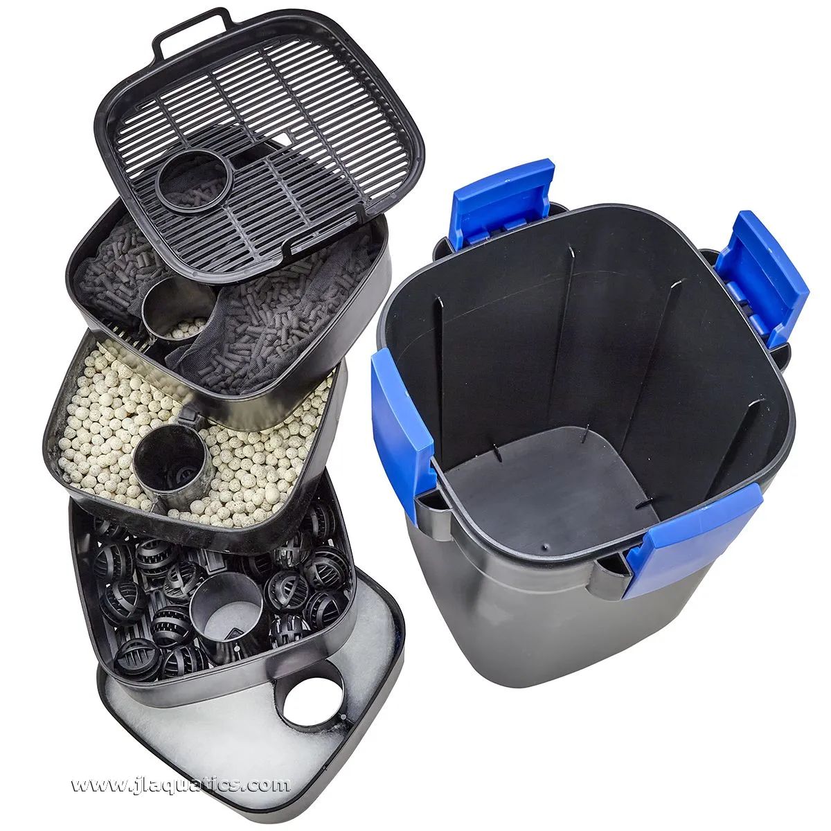JBJ Reaction Pro 2 Canister Filter with UV - RPC-175 filter layers and media 