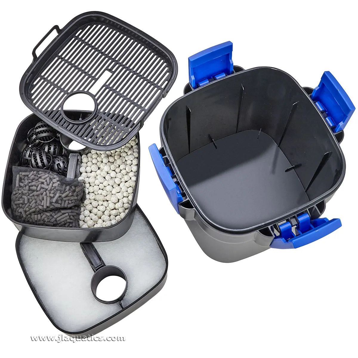 JBJ Reaction Pro 2 Canister Filter with UV - RPC-100 filter layers and media 