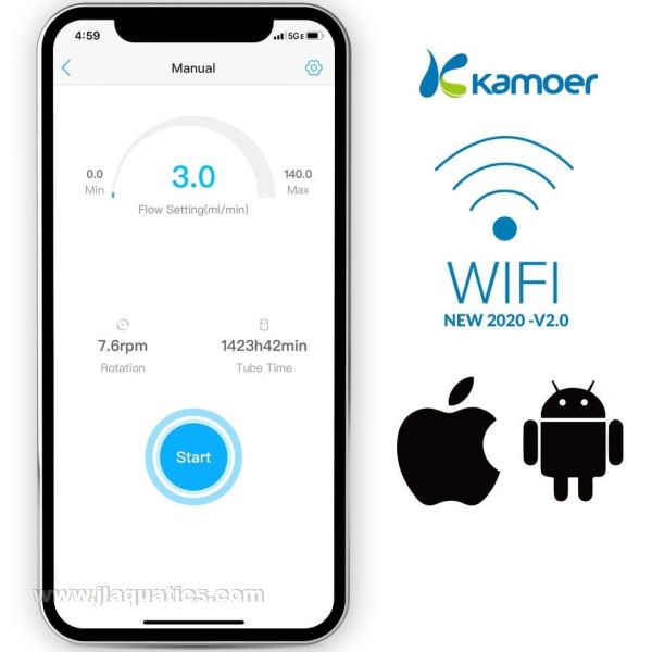 Kamoer FX-STP2 WiFi Peristaltic Pump wifi dosing control example
