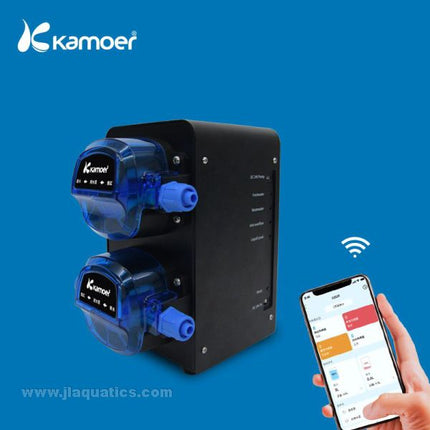 Kamoer X2SR Auto Water Change Pump connected to wifi and ready to dose your aquarium