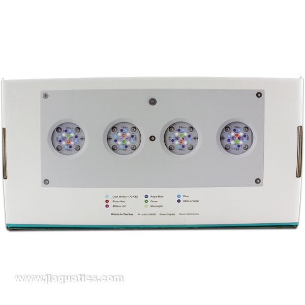 AI Hydra 64HD LED cluster layout for reef and saltwater tanks.