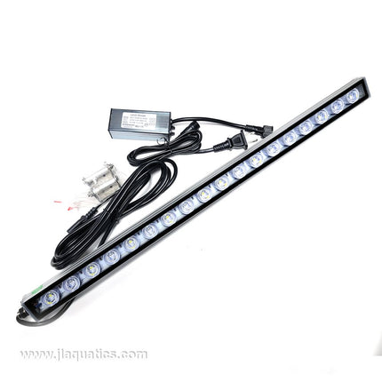 Reef Crest 54 Watt 50/50 LED Light Bar overview of package contents for this aquarium lighting fixutre