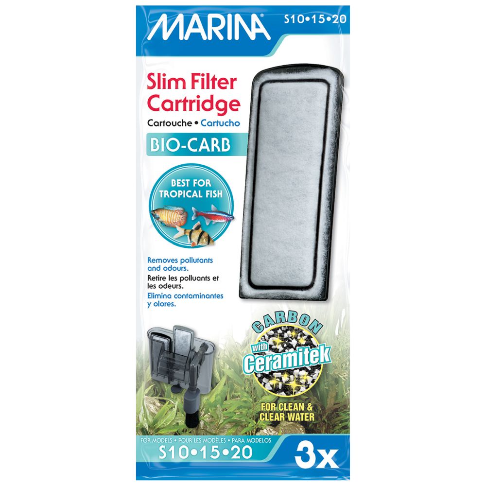 Marina Bio Carb Cartridge for Slim Filters - 3 pack