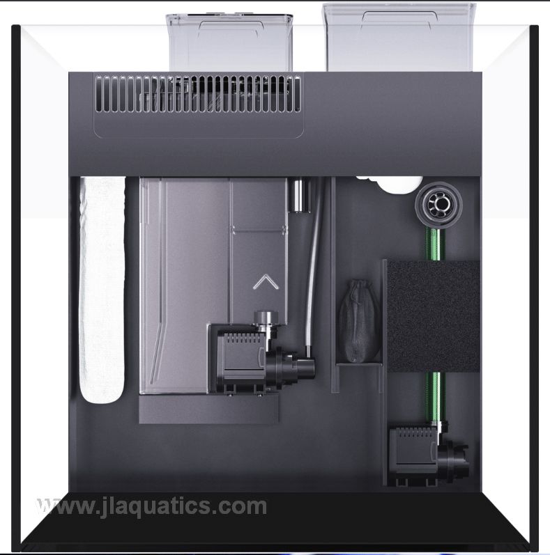 Inside Red Sea Max Nano sump compartment