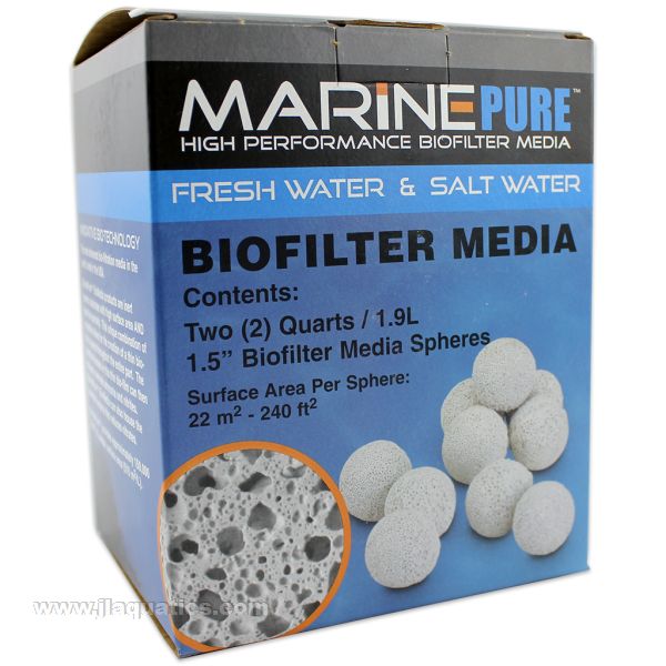 Buy MarinePure Bio Filter Media Spheres - 2 Quart at www.jlaquatics.com