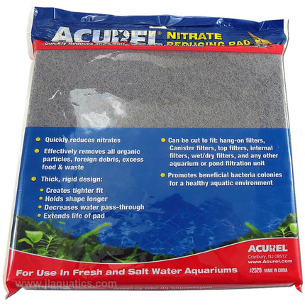 Acurel Nitrate Remover Infused Media Pad features