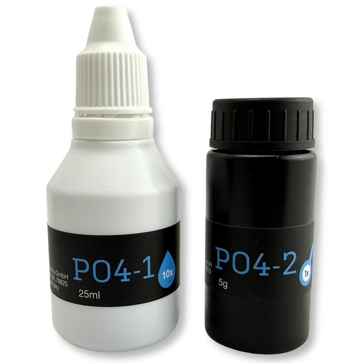 Nyos Phosphate Test Kit close-u of testing materials