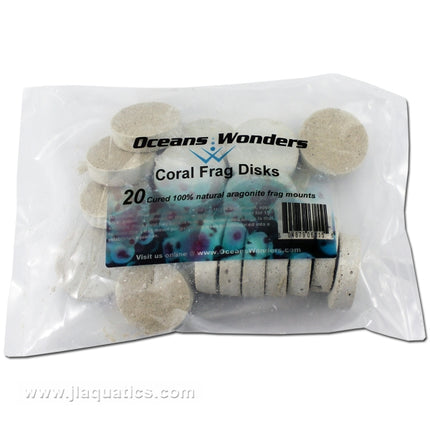 Oceans Wonders Coral Frag Disks (20 Piece)