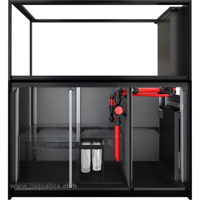 Red Sea Peninsula 700 G2+ Aquarium open cabinet showing sump set-up
