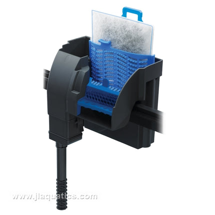 Aqueon Quiet Flow 50 Power Filter view of filter being used in an aquarium to clean water