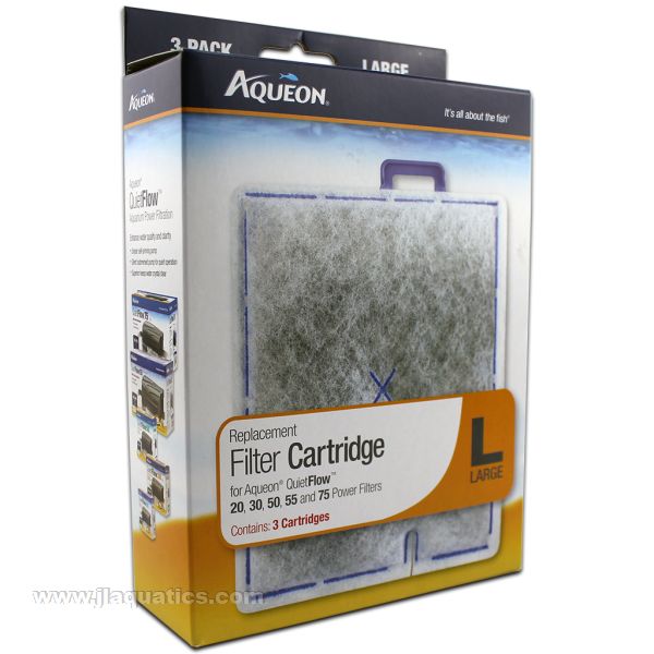 Aqueon Large Quiet Flow and Coralife Filter Cartridge - 3 Pack