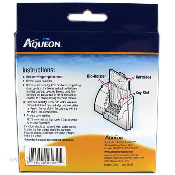 Aqueon Quiet Flow Medium Filter Cartridge features and how  to install the cartridges in this freshwater aquarium water filter