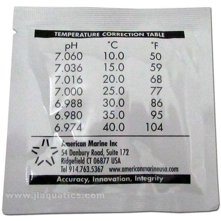 Pinpoint pH Calibration Solution 7.0 temperature correction table