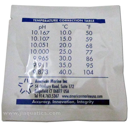 Pinpoint pH Calibration Solution 10.0 temperature correction table