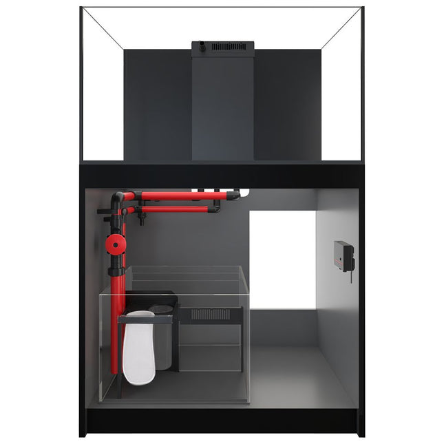 Red Sea Reefer 300 G3 - Black Cabinet without doors attached.