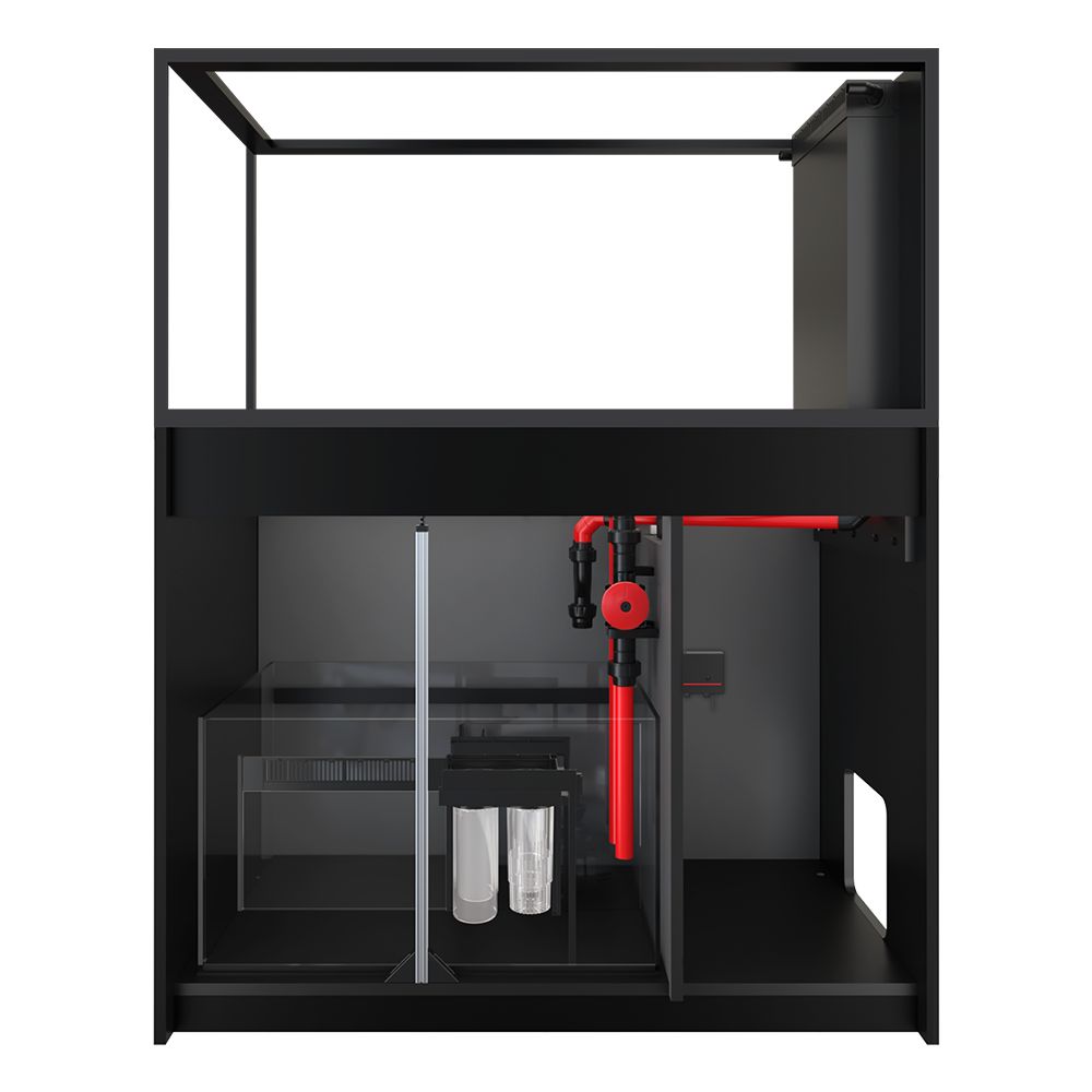 Red Sea Reefer Peninsula 500 G3 - Black Cabinet with doors removed