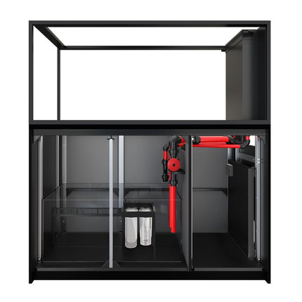 Red Sea Reefer Peninsula S-700 G3 - Black Cabinet with doors removed